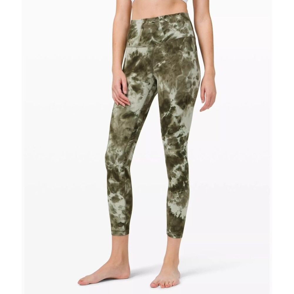 Lululemon Align High Rise‎ 25" Diamond Dye Sage Green Gray Size 20